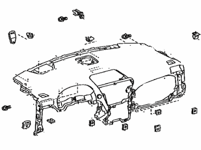 Lexus 55401-48140-C0 Pad Sub-Assy, Instrument Panel Safety