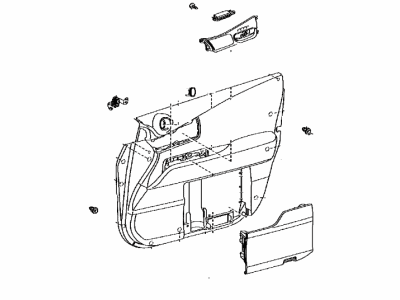 Lexus 67620-48A20-C5 Panel Assembly, Front Door