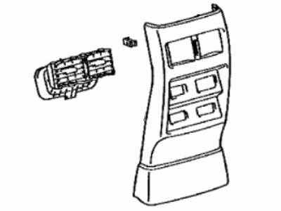 Lexus 58903-48080-C0 Panel Sub-Assy, Console Rear End