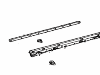 Lexus 75736-48020 Moulding, Front Door Outside, Lower LH