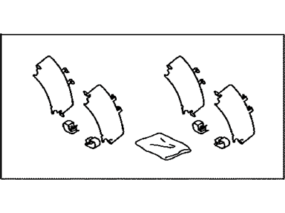 Lexus 04946-48110 Shim Kit, Anti Squeal(For Rear Disc Brake)