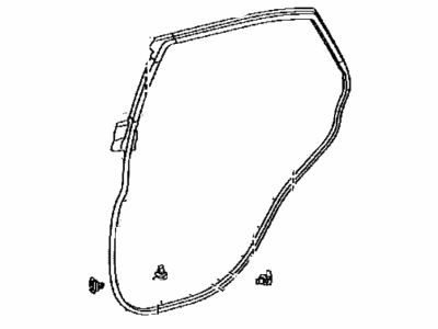 2010 Lexus RX450h Weather Strip - 67872-48060