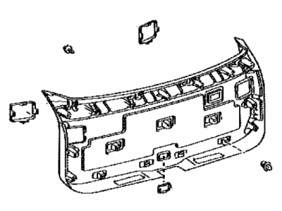 Lexus 64780-48080-A0 Panel Assy, Back Door Trim