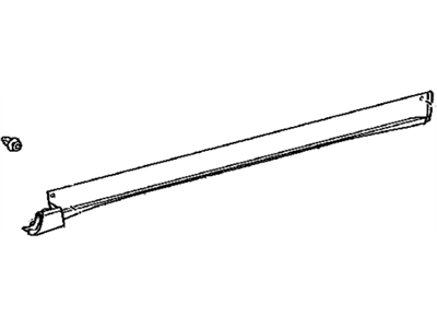 Lexus 75860-48020 Moulding Assy, Body Rocker Panel, LH