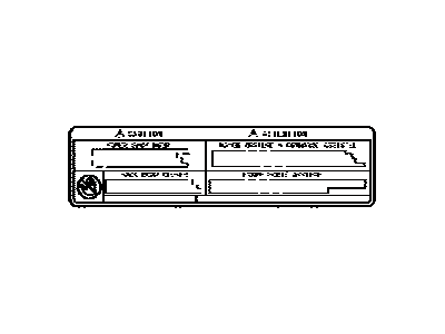 Lexus 74528-48090 Label, Power Back Door Caution