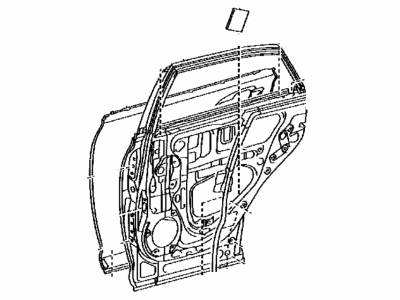 Lexus 67004-48140 Panel Sub-Assy, Rear Door, LH