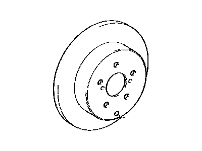 Lexus 42431-48070 Disc, Rear