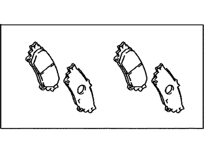 Lexus 04466-48130 Rear Disc Brake Pad Kit