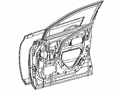 Lexus 67001-48110 Panel Sub-Assembly, Front Door Inside