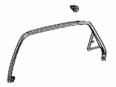 Lexus 67673-48030 Garnish, Rear Door Frame, RH