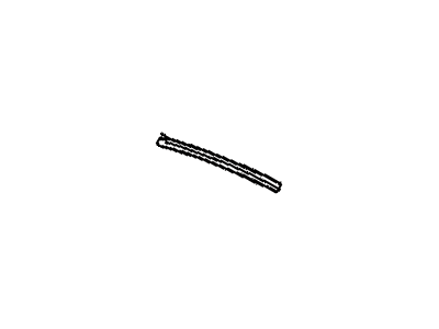 Lexus 67888-48030 Weatherstrip, Rear Door, No.2 LH