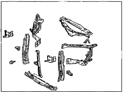 Lexus RX450h Radiator Support - 53201-48110