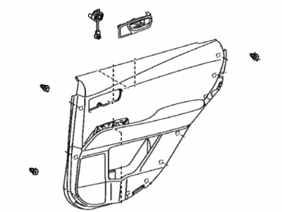 Lexus 67630-48770-C7 Panel Assembly, Rear Door