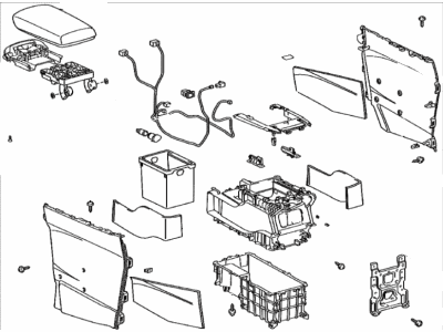 Lexus 58910-48120-B0 Box Assy, Console, Rear