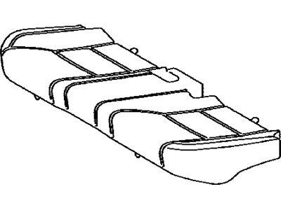 Lexus 71503-33140 Pad Sub-Assembly, Rear Seat