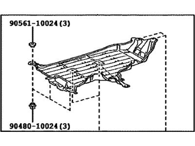 Lexus 58399-06140 Cover, Floor Under