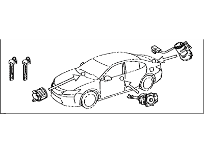 Lexus ES300h Door Lock Cylinder - 69005-33D11