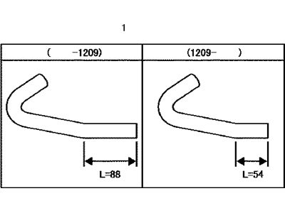 Lexus 16282-36022 Hose, Water By-Pass