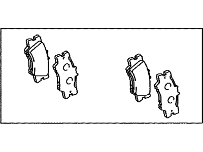 Lexus 04466-33200 Rear Disc Brake Pad Kit