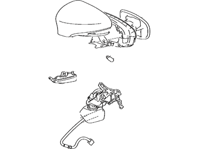 Lexus 87910-33A81-J0 Mirror Assembly, Outer Rear