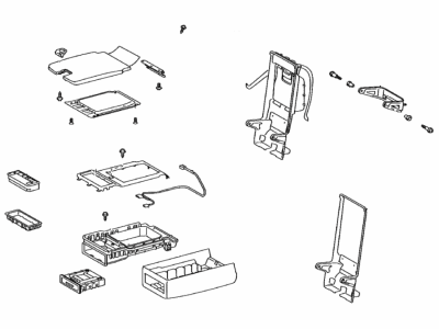 Lexus 72830-33G60-A4 Rear Seat Back Armrest Assembly, Center