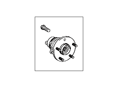 Lexus 42460-33030 Rear Axle Hub & Bearing Assembly, Left