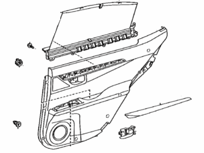 Lexus 67630-33C30-C6 Panel Assembly, Rear Door