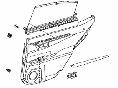 Lexus 67640-33E80-E5 Panel Assembly, Rear Door