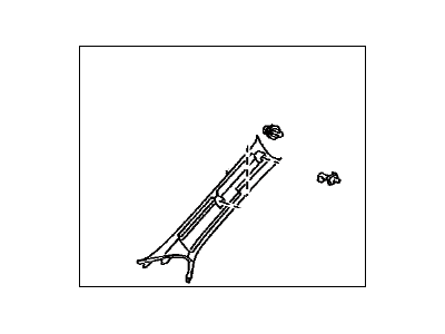 Lexus 62220-33240-A0 GARNISH Assembly, Front Pillar