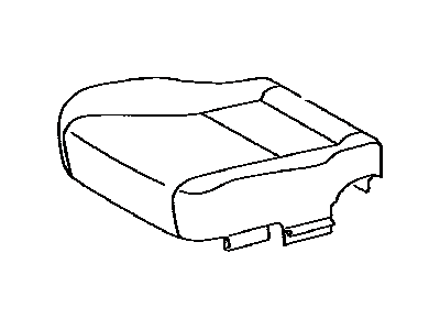 Lexus 71072-50A70-27 Front Seat Cushion Cover Sub-Assembly, Left (For Separate Type)