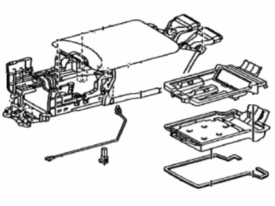 Lexus 589E0-50201-F0 Armrest Assy, Rear Seat