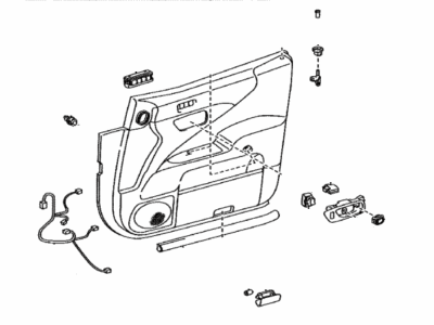 Lexus 67620-50N10-51 Panel Assembly, Front Door