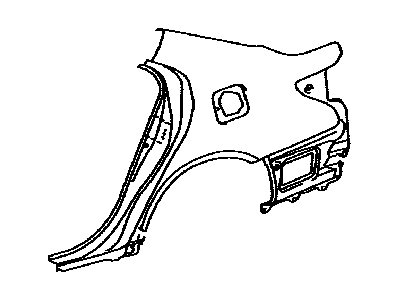 Lexus 61612-50102 Panel, Quarter, LH