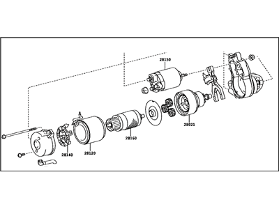 Lexus RC F Starter Motor - 28100-38091