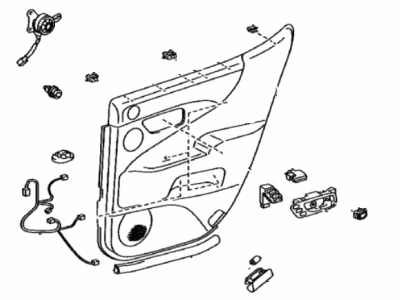 Lexus 67630-5A530-Q4 Panel Assembly, Rear Door