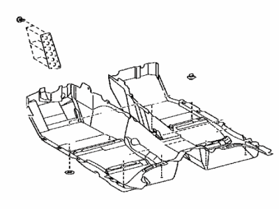 Lexus 58510-50J70-A1 Carpet Assembly, Floor