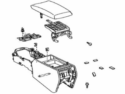 Lexus 58810-50500-F2 Box Assembly, Console