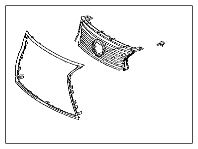 Lexus 53100-50550 Grille Assembly, Radiator