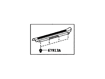 Lexus 67914-50150-A1 Plate, Front Door Scuff