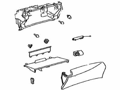 2015 Lexus LS600hL Glove Box - 55550-50380-C2