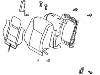 Lexus 71430-50K81-C0 BACK ASSY, FR SEAT