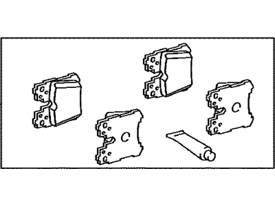 Lexus 04466-50170 Rear Disc Brake Pad Kit