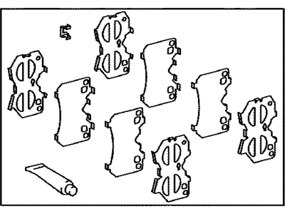 Lexus 04945-50110 Shim Kit, Anti Squeal, Front