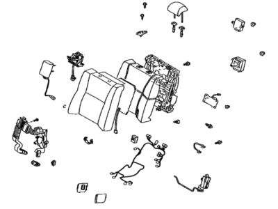 Lexus 71480-50V90-01 Back Assembly, Rear Seat