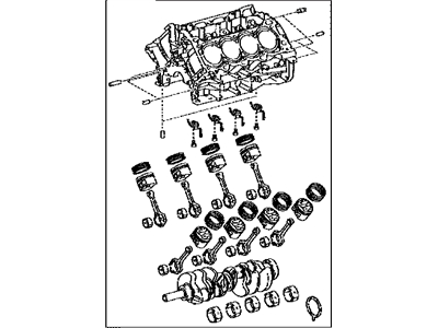 Lexus 11400-38091 Block Assy, Short