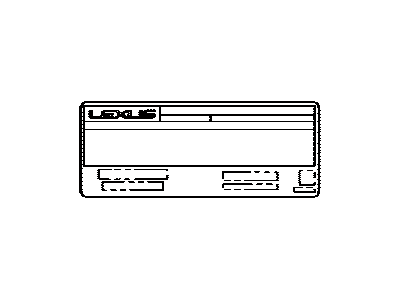 Lexus 11298-38632 Label, Emission Control