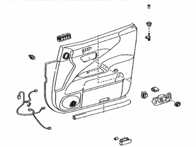 Lexus 67610-50P60-A7 Panel Assembly, Door Trim