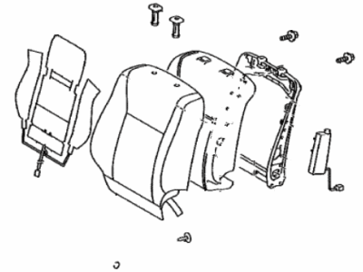 Lexus 71440-50M61-F0 BACK ASSY, FR SEAT