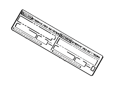 Lexus 88723-33090 Label, Cooler Service Caution