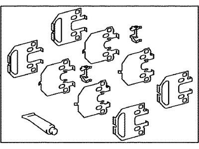 Lexus 04946-50090 Shim Kit, Anti Squeal(For Rear Disc Brake)